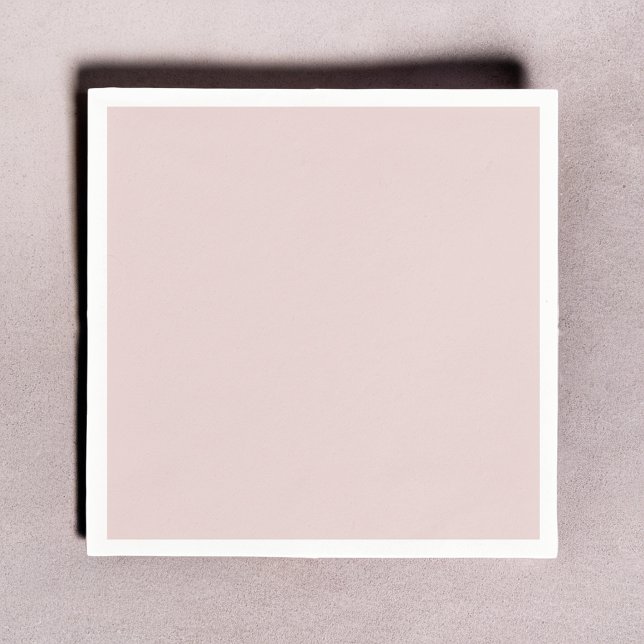 Solid Dusty Rosa Light Elegant Minimalist Pappersservett (Solid Dusty Pink Light Elegant Minimalist Napkins)