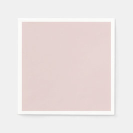 Solid Dusty Rosa Ljust Elegant Minimalistisk Pappersservett