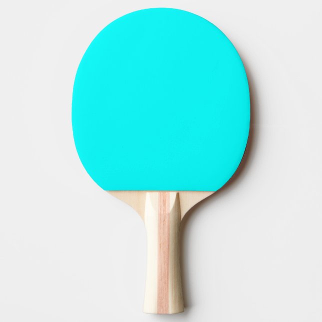 Solid Elektrisk Retro Cyan Färg  Pingisracket (Framsidan)