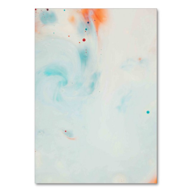 Solid Färg American Bordsnummer Card (Framsidan)