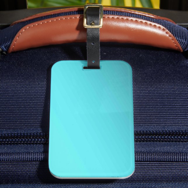 Solid Färg American Luggage Tag Bagagebricka (Framsida Insitu 2)
