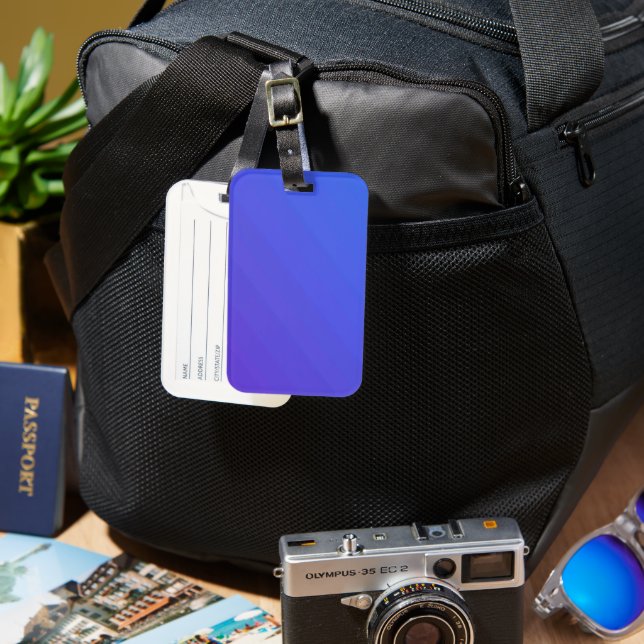 Solid Färg American Luggage Tag Bagagebricka (Framsida & Baksida)