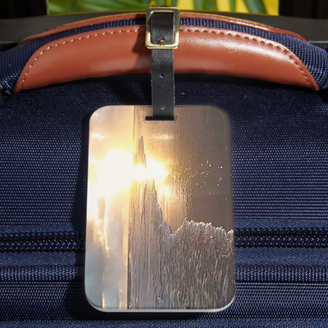 Solid Färg American Luggage Tag Bagagebricka (Framsida Insitu 2)