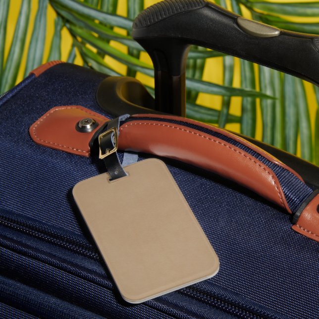 Solid Färg American Luggage Tag Bagagebricka (Framsida Insitu 1)