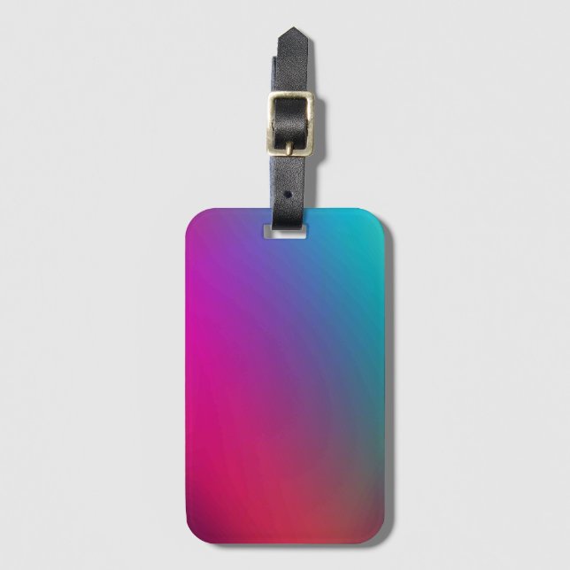 Solid Färg American Luggage Tag Bagagebricka (Framsida vertikal)