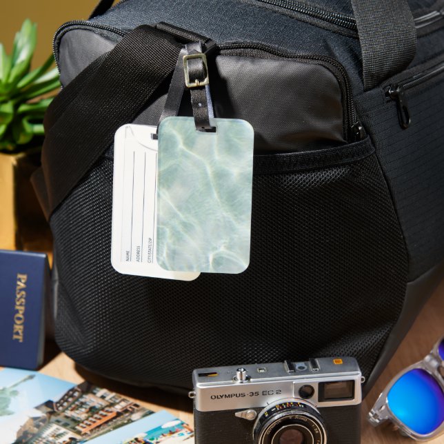 Solid Färg American Luggage Tag Bagagebricka (Framsida & Baksida)