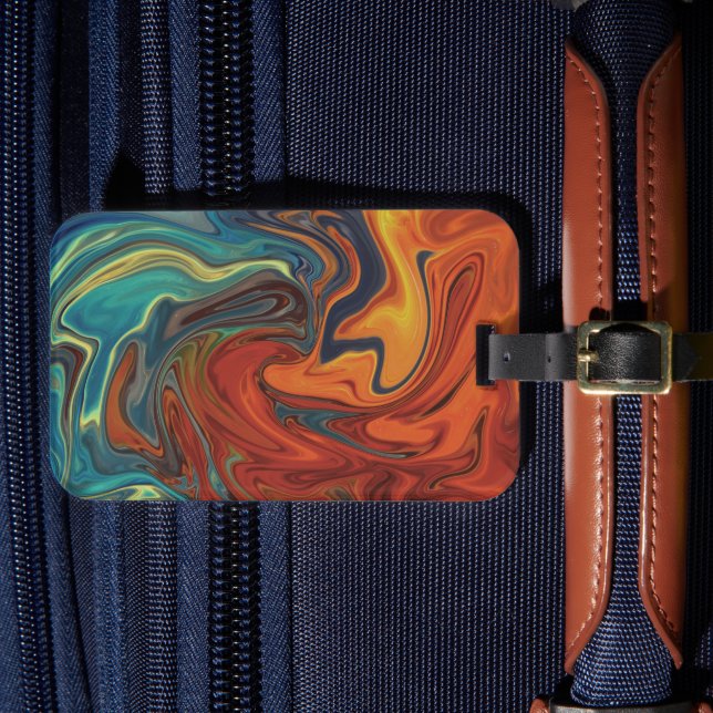 Solid Färg American Luggage Tag Bagagebricka (Framsida Insitu 4)