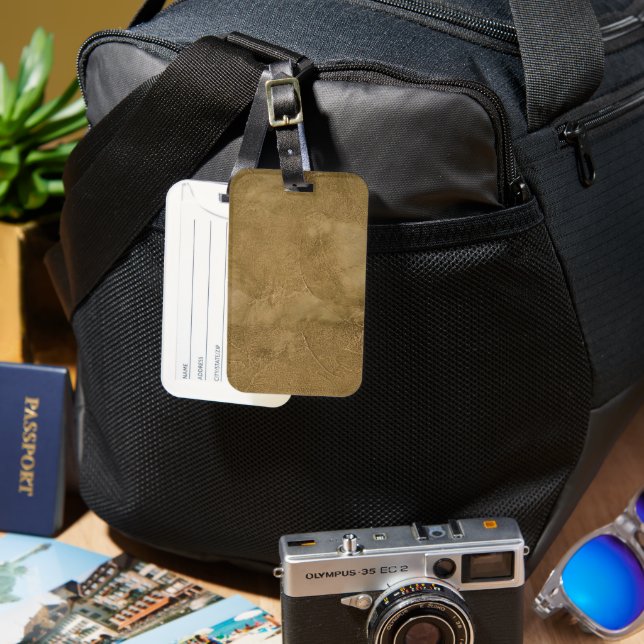 Solid Färg American Luggage Tag Bagagebricka (Framsida & Baksida)