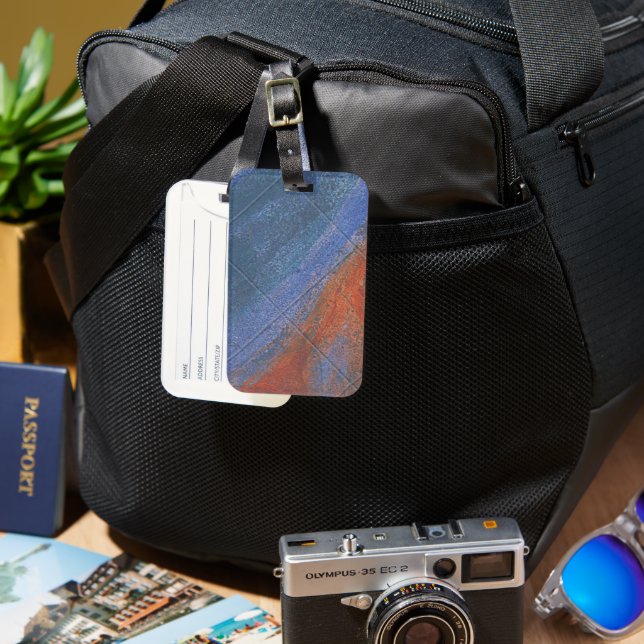 Solid Färg American Luggage Tag Bagagebricka (Framsida & Baksida)