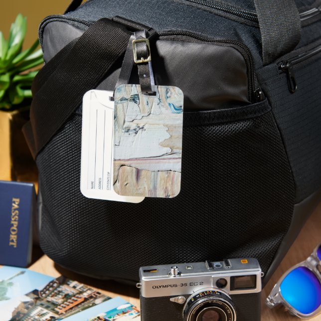 Solid Färg American Luggage Tag Bagagebricka (Framsida & Baksida)