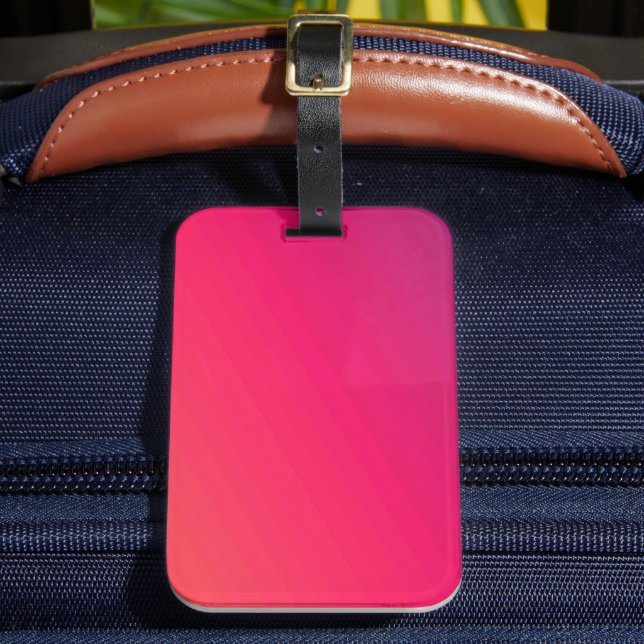 Solid Färg American Luggage Tag Bagagebricka (Framsida Insitu 2)