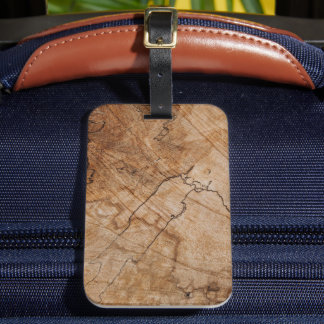 Solid Färg American Luggage Tag Bagagebricka