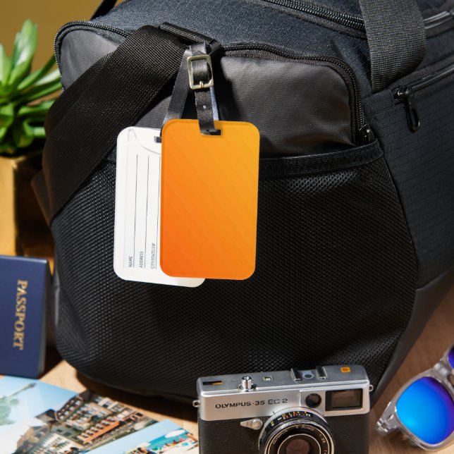 Solid Färg American Luggage Tag Bagagebricka (Framsida & Baksida)