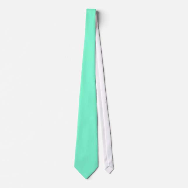 Solid Färg Aquamarine Tie Slips (Framsida)