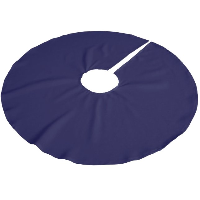 Solid Färg: Blå marinblå Julgransmatta Borstad Polyester (Vinklad)