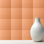 Solid färg bladig papaya orange kakelplatta<br><div class="desc">Fast utformning av orangen för den rena papayaobasen färg.</div>