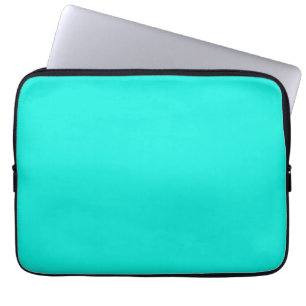 Solid Färg: Bright Aqua Laptop Sleeve