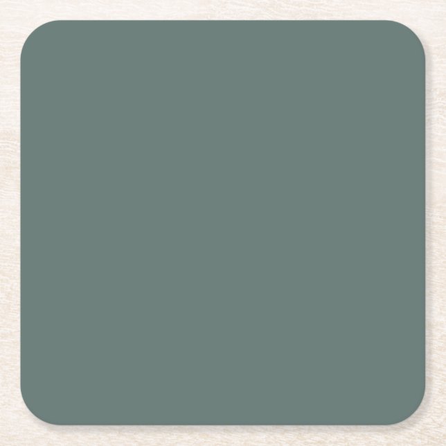 Solid Färg Cool Neutral Grön Underton 2026 COTY Underlägg Papper Kvadrat (Framsidan)