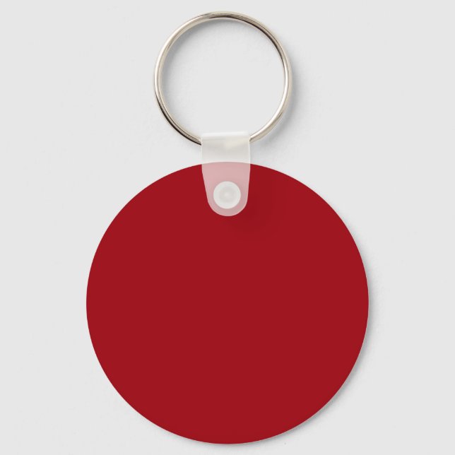 Solid Färg: Cranberry Red Nyckelring (Framsida)