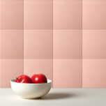 Solid färg, enkelt, ömtåligt, tropiskt persikor kakelplatta<br><div class="desc">Solid färg-design med enkel,  lätt och känslig Tropical Peach-design.</div>