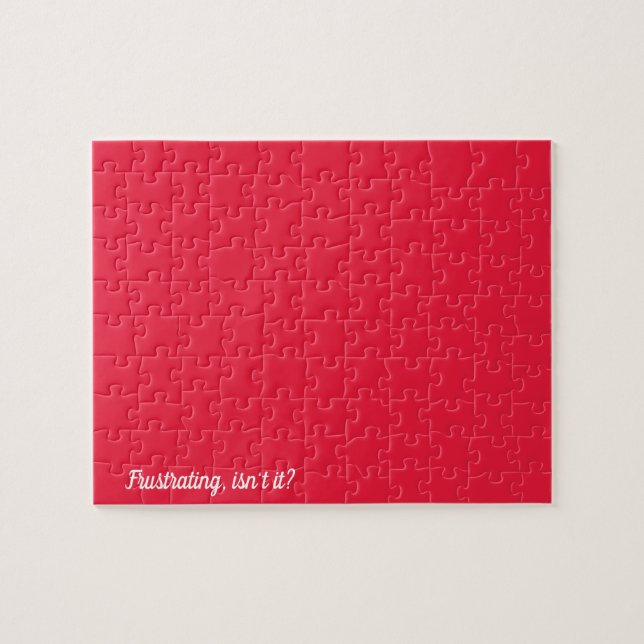 Solid Färg Frustrating Jigszle Puzzle Pussel (Horisontell)