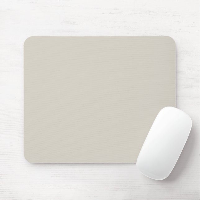 Solid färg greige beige musmatta (Med mus)