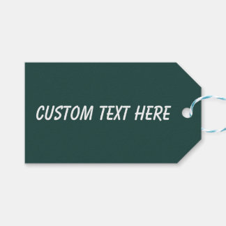 Solid färg-grönt för mörk med öppen presentetikett