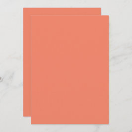Solid Färg-kort för platta inbjudningar