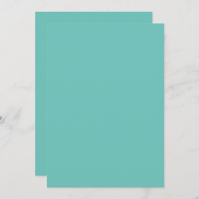 Solid Färg-kort för platta inbjudningar (Fram/baksida)