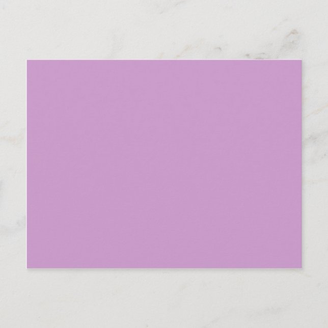 Solid Färg Lavender-bakgrundsmall Vykort (Framsida)