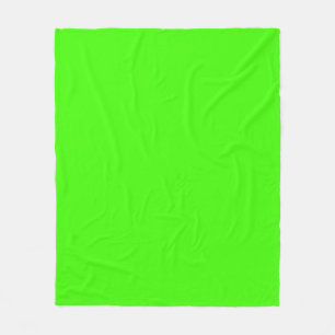 Solid Färg: Lime Green Fleecefilt