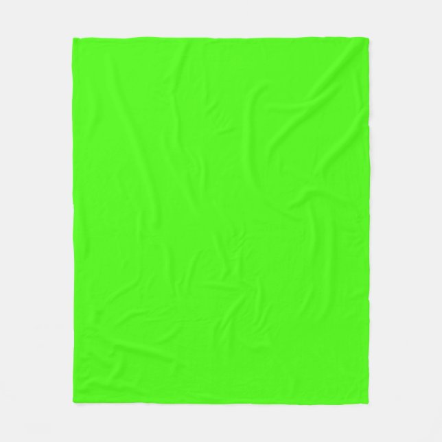 Solid Färg: Lime Green Fleecefilt (Framsidan)