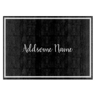 Solid Färg Modern Basic Black Monogrammed monogram