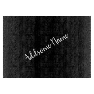 Solid Färg Modern Basic Black Monogrammed monogram