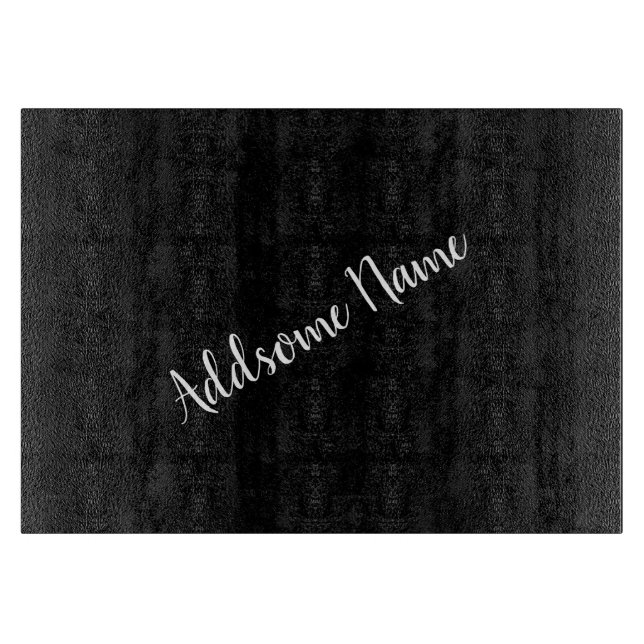 Solid Färg Modern Basic Black Monogrammed monogram (Framsidan)