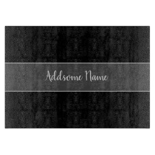 Solid Färg Modern Basic Black Monogrammed monogram