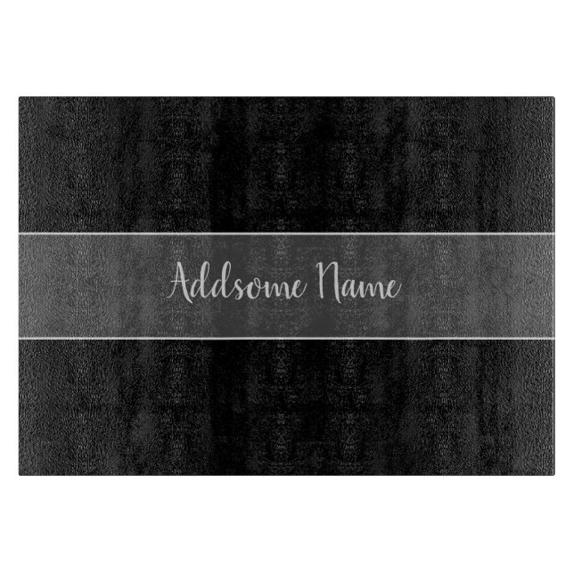 Solid Färg Modern Basic Black Monogrammed monogram (Framsidan)