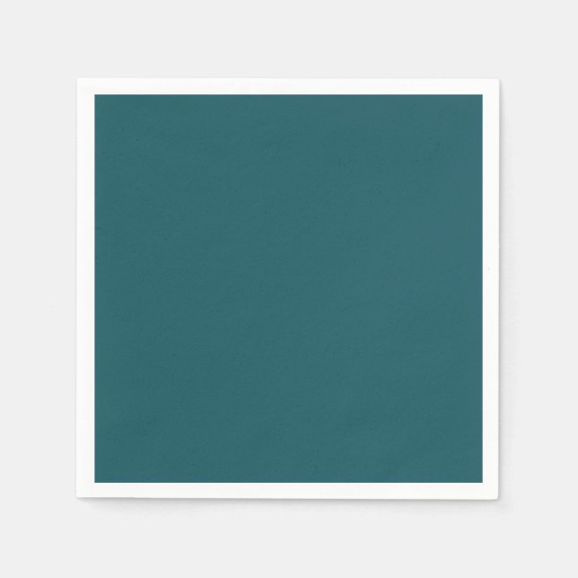 Solid färg Oceanic Teal Pappersservett (Framsidan)