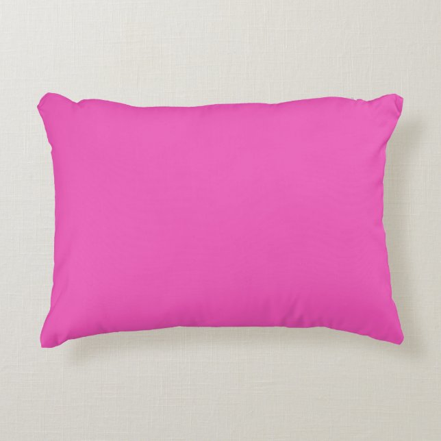 Solid färg rosy rosa prydnadskudde (Framsidan)