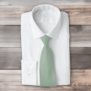 Solid färg Sage Mist ljust grönt Slips