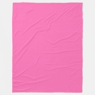 Solid Färg: Shock rosa #2 Fleecefilt
