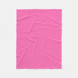 Solid Färg: Shock rosa #2 Fleecefilt