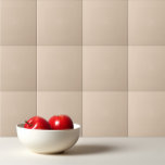 Solid färg-slam Palomino beige Kakelplatta<br><div class="desc">Solid färg-slätt Palomino-beige-design.</div>