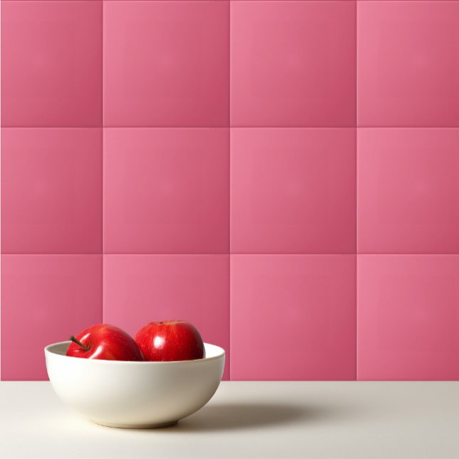 Solid färg-slätten Camellia Ro rosa Kakelplatta (Skapare uppladdad)