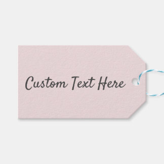 Solid färg-slättskvätt rosa presentetikett