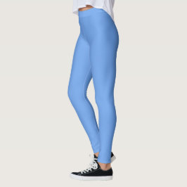 Solid Färg-sport med hög semist, sömlös Leggings