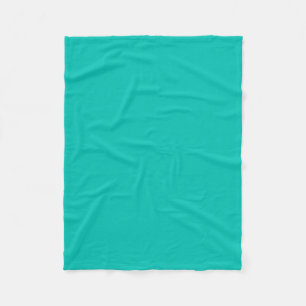Solid Färg: Teal Fleecefilt
