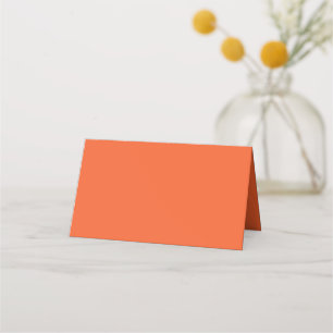Solid färg vanlig exotisk orange röd placeringskort