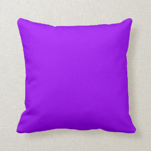 Solid färg vivid violett lila kudde