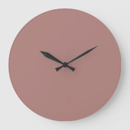 Solid Färg Wall Clock - Dusty Ro Stor Klocka